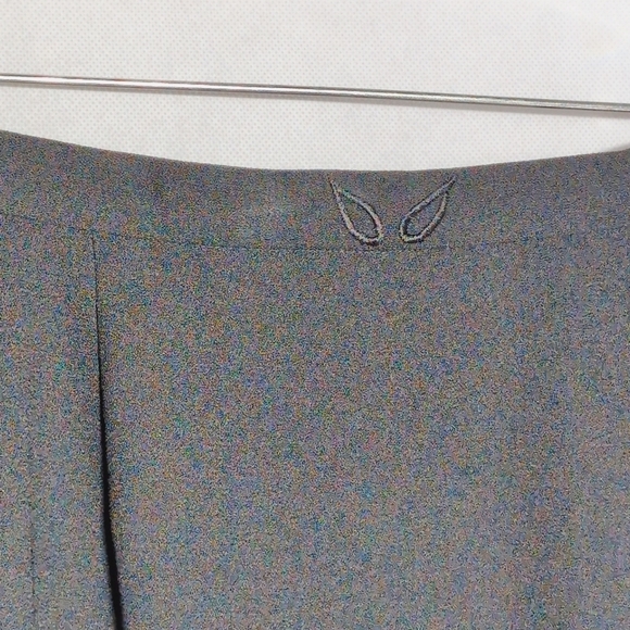 Vintage Adrianna Papell 14 Black Maxi Skirt Suit Embroidered - Picture 5 of 10